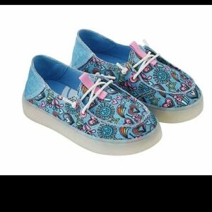Blue and Pink Kids Sneakers